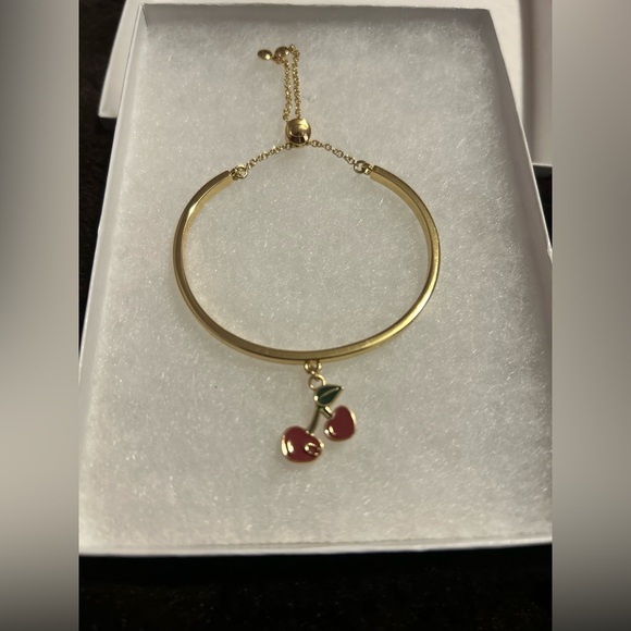 Coach Heart Cherry Slider Bracelet Retail Price $118.00 - Picture 2 of 4